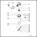 RECOIL STARTER AND FLYWHEEL