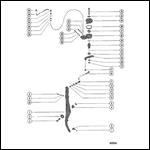 THROTTLE LEVER AND LINK RODS