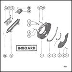 FLYWHEEL HOUSING AND OIL COOLER (INBOARD)