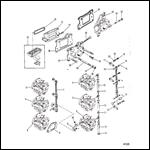 CARB PLATE/REED BLOCK (SERIAL #D000749 AND BELOW)