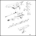 Big Tiller Handle Kit Components 40-60 EFI 4-Stroke, Manual