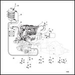 Oil Hoses And Fittings (Port Side View)