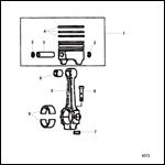 Connecting Rod Piston, and Related Parts