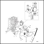 Starboard Cylinder Block/Oil Cooler (1B831000 and Above)