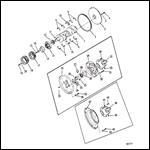 CRANKSHAFT, FLYWHEEL AND ENGINE COUPLING (STERN DRIVE)