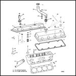 CYLINDER HEAD AND ROCKER COVER (7.4L)