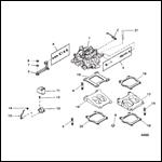 CARBURETOR AND LINKAGE (WEDGE MOUNTING)