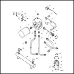 OIL COOLER FILTER AND ADAPTOR (SN 0F615830 AND UP)