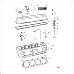 CYLINDER HEAD & ROCKER COVER (SN 0F348742 & BELOW)