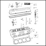 CYLINDER HEAD/ROCKER COVER (SERIAL # 0F348987 AND DOWN)
