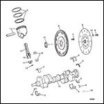 CRANKSHAFT, PISTONS AND CONNECTING RODS