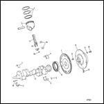 CRANKSHAFT PISTONS, AND CONNECTION RODS