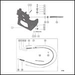 TRANSOM PLATE AND SHIFT CABLE