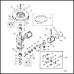 Crankshaft Pistons and Flywheel