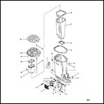 Driveshaft Housing and Exhaust Tube